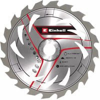 Einhell Kreissägeblatt HM für Handkreissägen, Farbe: Silber, Durchmesser: 165 mm, Bohrung: 20 mm, 20 Zähne, Hartmetallbestückung für Holz und Kunststoff - Bild 1