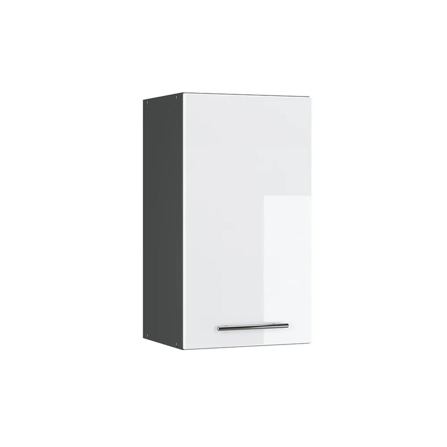 Vicco Hängeschrank Fame-Line Küchenschrank Weiß Hochglanz und Anthrazit mit Soft-Close-Türen und Regalböden, Breite: 40 cm - Bild 3