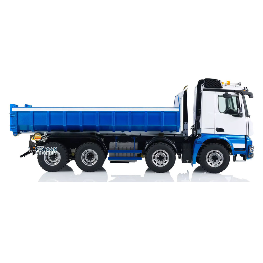 LESU 8x8 RC Hydraulischer Kipplaster, Roll-Off-Dumper, 1:14, Metall, mit Licht und Sound - Bild 2