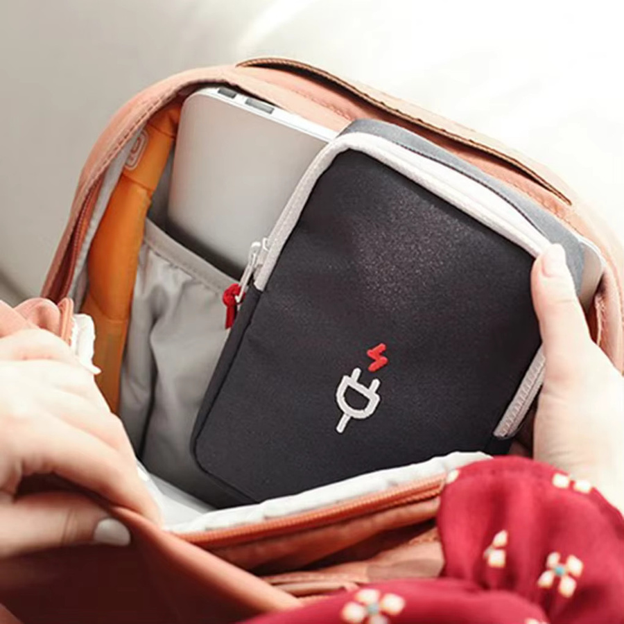 Tragbare Reise-Organizer-Tasche für Elektronikzubehör und digitale Kabel zur Aufbewahrung von USB-Geräten und Powerbanks - Bild 3
