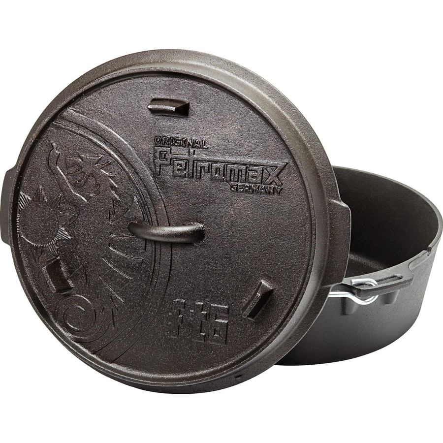 Petromax Dutch Oven FT6-T Feuertopf aus Gusseisen Schwarz 5,5 l - Bild 2