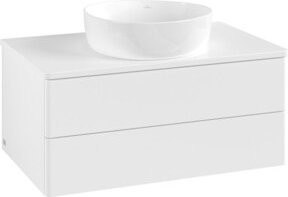 V&B Waschtischunterschrank Antao mit Beleuchtung, Farbe: Weiß, B/T/H: 80 x 36 x 50 cm - Bild 1