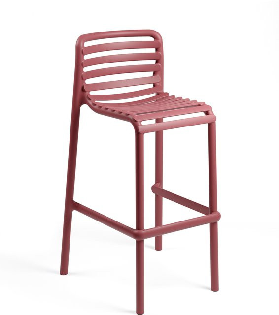 Nardi Doga Barstuhl aus Kunststoff in Pink Matt - Bild 1
