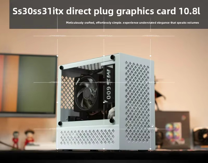 SS30 SS31 Kompaktes ITX-Gehäuse mit seitlich transparentem Design für SFX-Netzteile - Bild 2