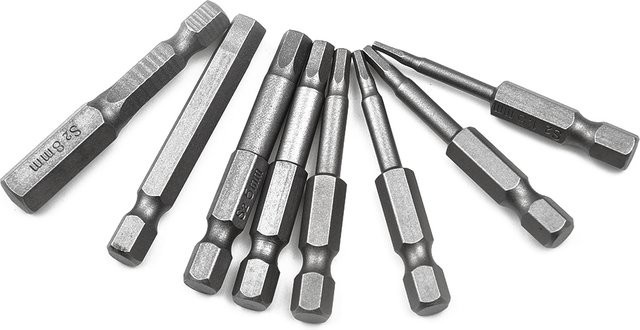 VIBRATITE Magnetischer Sechskant-Schraubendreher-Bit aus legiertem Stahl, Farbe: Grau, Länge: 50 mm, 1/4 Zoll Sechskantschaft - Bild 1