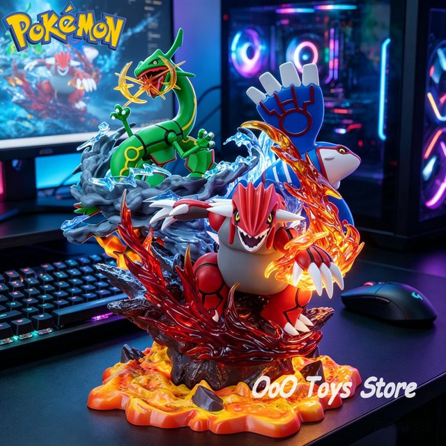 Bandai Pokémon Rayquaza Groudon Kyogre, Actionfiguren, 35cm - Bild 1