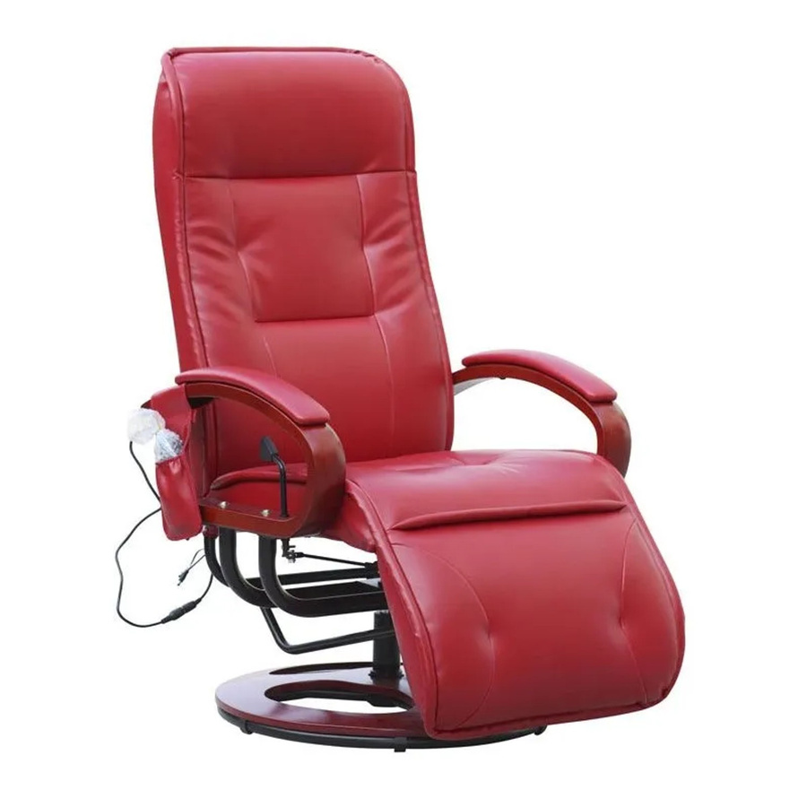 MCW Relaxsessel Arles II mit Massage aus Leder in Rot - Bild 3
