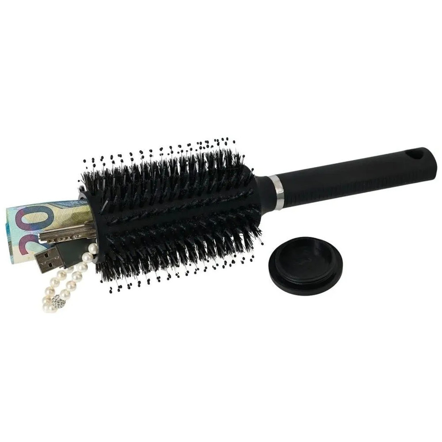 HMF Geldversteck Haarbürste Schwarz B/T/H: 24 x 8 x 8 cm - Bild 2
