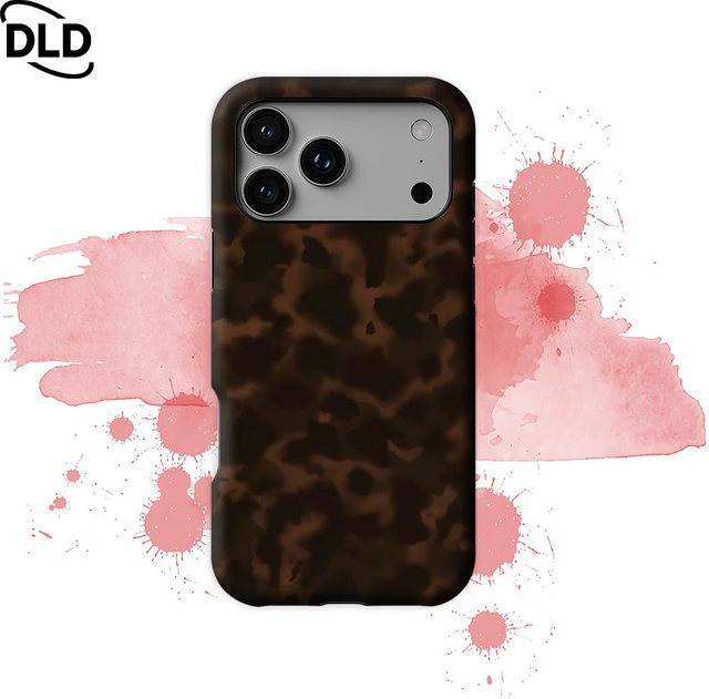 Potdemiel Handyhülle Earthy Camo in Braun für iPhone 17 16 15 14 13 Pro Max Plus mit Magnetfunktion und robustem Doppel-Schicht-Schutz - Bild 1