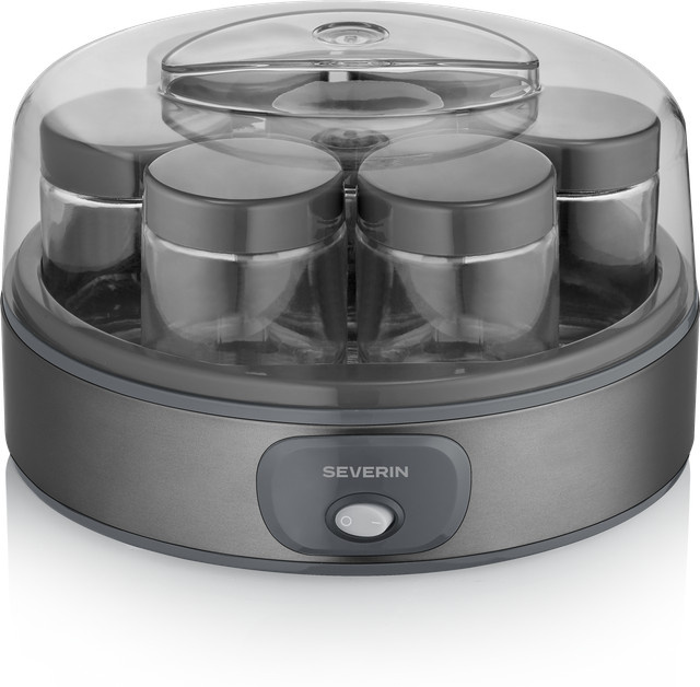 Severin Joghurtbereiter JG 3510 in Grau mit 7 Portionsgläsern und 18 Watt - Bild 1