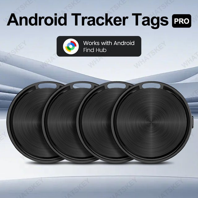 Tragbarer GPS-Standorttracker für Android mit Google Find My Device Funktion zur Ortung von Fahrrädern in Schwarz oder Weiß - Bild 1