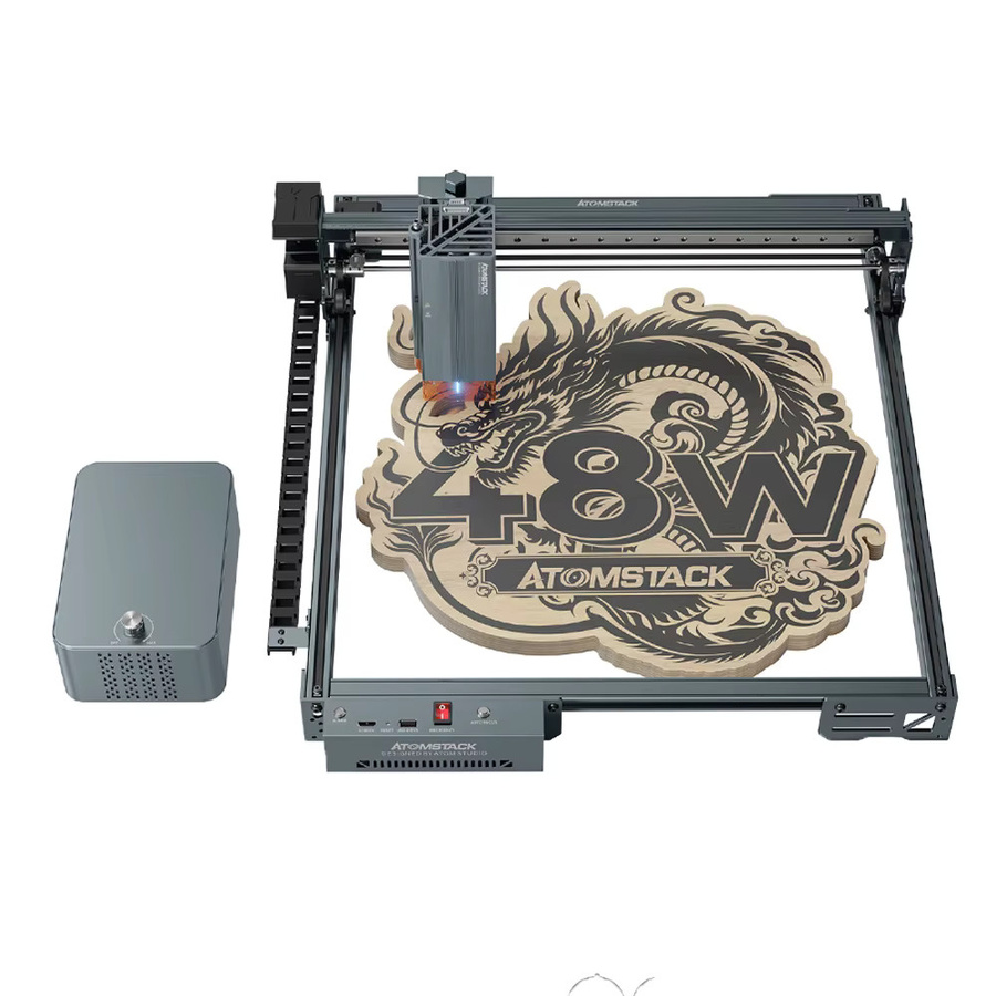 ATOMSTACK A40 PRO V2 40W Lasergraviermaschine CNC-Laserschneider in Schwarz kompatibel mit LightBurn und LaserGRBL für Holz, Stein, Metall, Acryl, Leder und Schmuck - Bild 6
