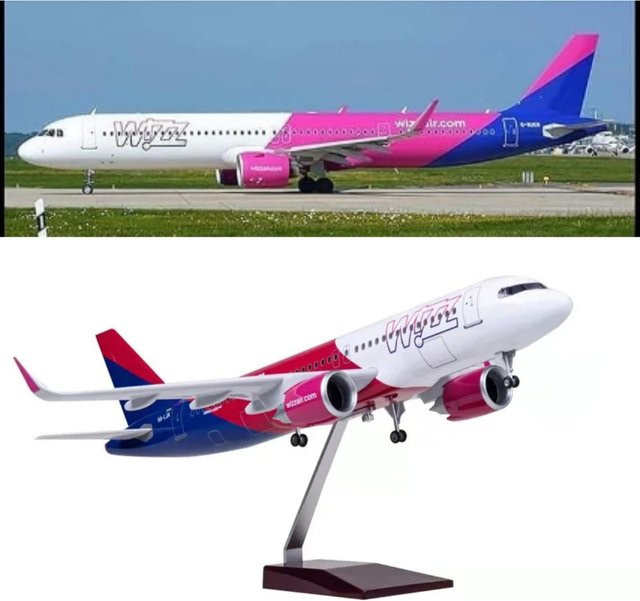 ZOCO Wizzair A320neo Flugzeugmodell, 1:80, Druckgussflugzeug - Bild 1