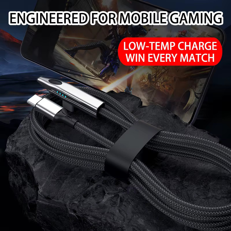 NNBILI High-Speed Train LED-Ladekabel USB-A auf USB-C mit bis zu 100W für Huawei und OPPO - Bild 2