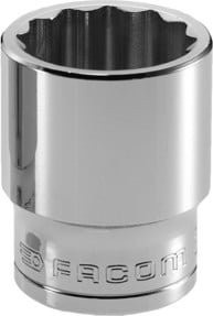 Facom Steckschlüssel 1/2 Zoll 12-Kant 13mm Silber - Bild 1