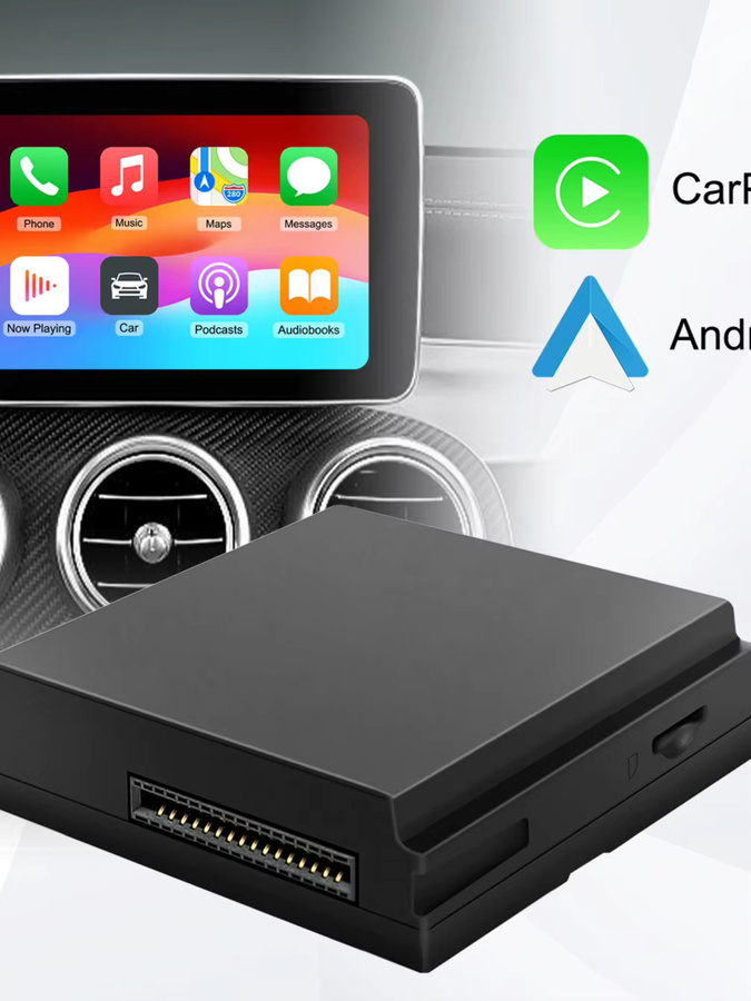 ANYFAR Drahtlose CarPlay und Android Auto Decoder Box für Mercedes Benz NTG4.5 Systeme mit Harman Becker Interface, Schwarz - Bild 7