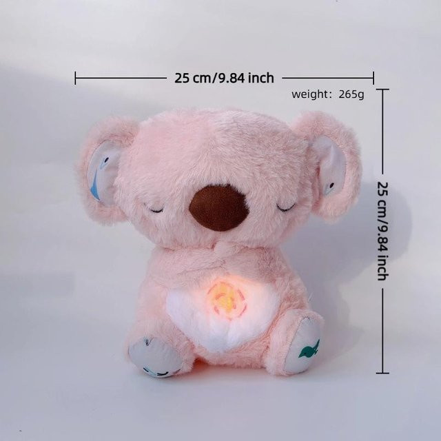 Yiran Health & Beauty Koalabär Plüschtier, atmendes Licht, 28 cm, ab 14 Jahren - Bild 1