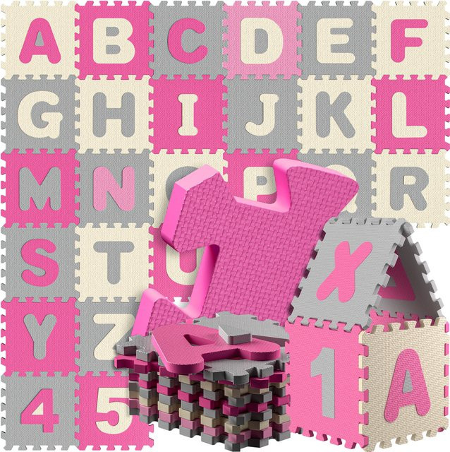 SPIELWERK Puzzlematte Pink 86-teiliges Set - Bild 1