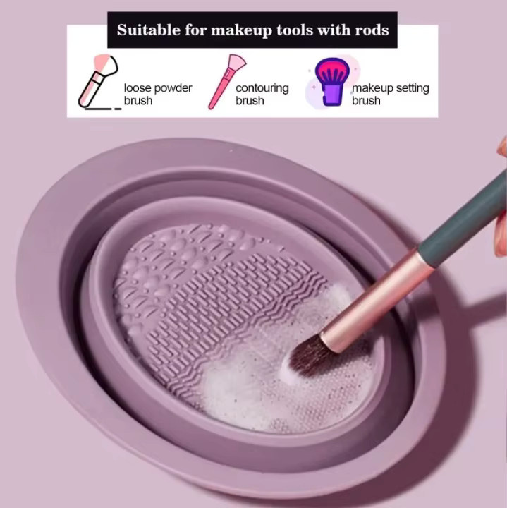 GECOMO Make-up-Pinsel-Reinigungsschüssel aus Silikon - Bild 2