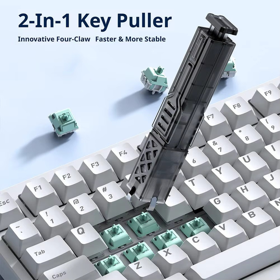 Elough 2-in-1 Tastatur-Tastenkappen-Abzieher und Öffner Set in Rot - Bild 2