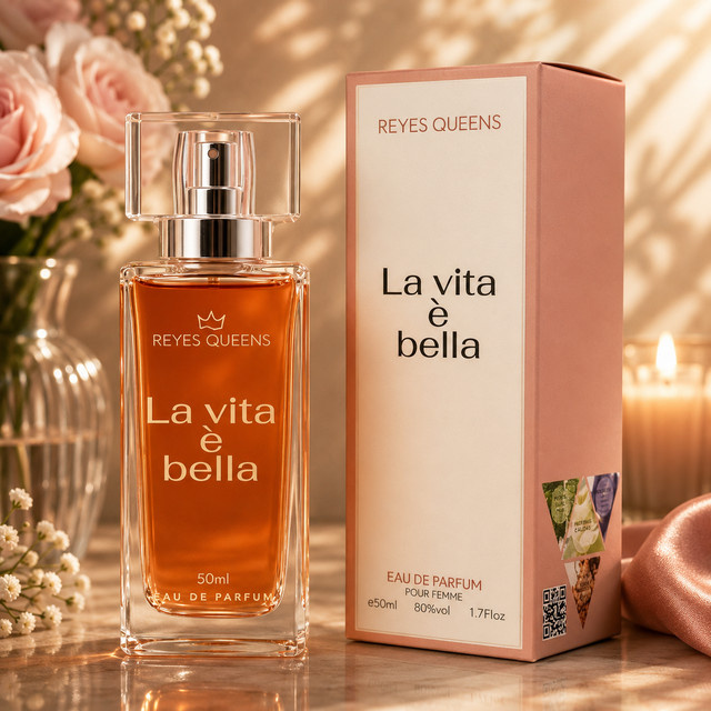 Reyes Queens Life Is Beautiful Eau de Parfum, 50 ml, Damen, Vanille, Blumig - Bild 1