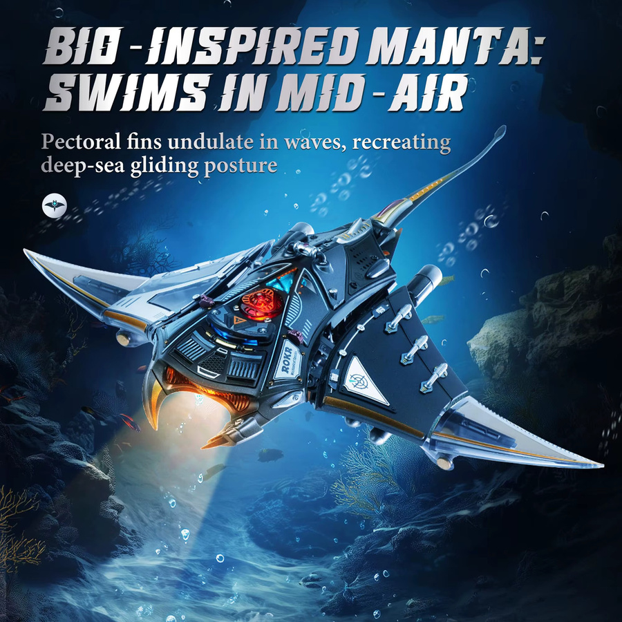 Rokr Manta Ray, mechanisches 3D-Puzzle-Set, ab 14 Jahren - Bild 2