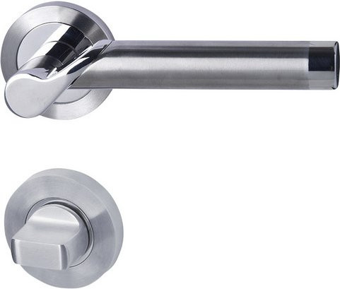 ALPERTEC Rosettengarnitur Solid 1 aus Zamak in Silberfarben - Bild 1