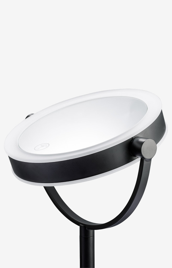 JOOP! CHROMELINE BLACK Standkosmetikspiegel mit LED-Licht und Touch-Schalter in Schwarz - Bild 2