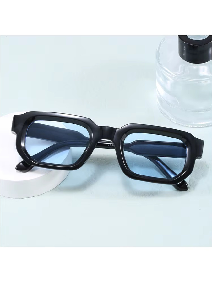 Sumory Sonnenbrille, Square, Vollrand, Kunststoff, Schwarz, Unisex - Bild 4