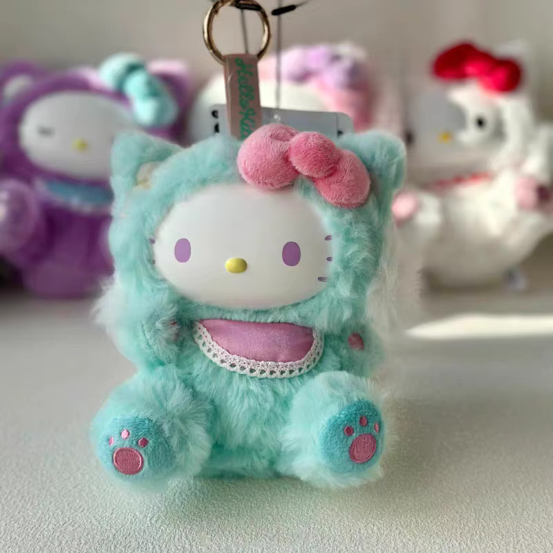 Bandai HelloKitty Plüschpuppe Anhänger, Leopardenmuster, 6 Stile - Bild 2