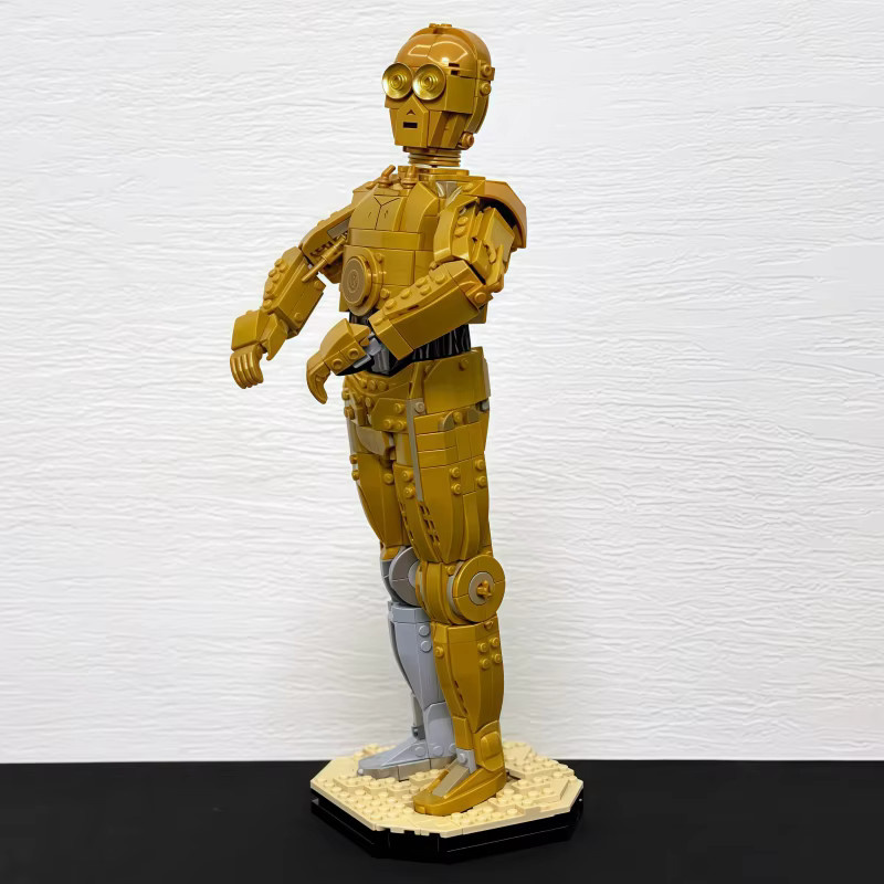 GSF Star Wars C-3PO Modularer Roboter, Bausteine, 1138 Teile, Gold/Silber - Bild 3
