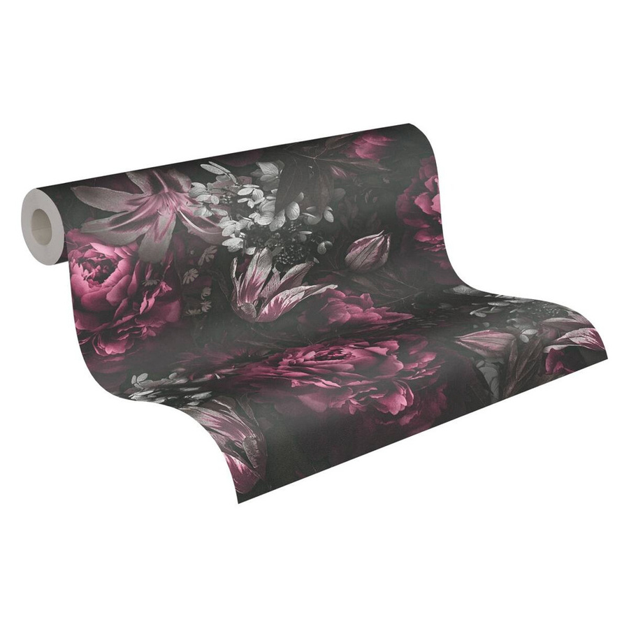 A.S. Creation Vliestapete Floral in Lila und Schwarz B/H: 0,53 x 10,05 m - Bild 3