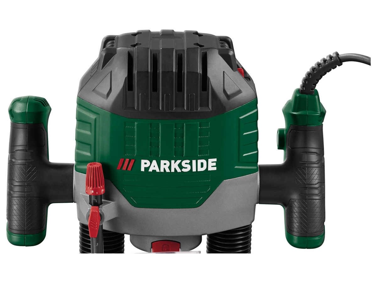 Parkside Oberfräse POF 1200 F5 in Grün mit 1200 Watt und 6 mm Aufnahme - Bild 4
