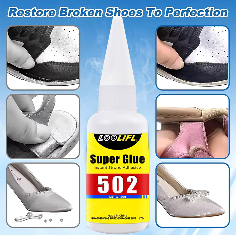 LOOLIFL 502 Super-Universalkleber für Metall, Kunststoff, Keramik, Gummi und Leder, wasserfester Sekundenkleber für Profis - Bild 3