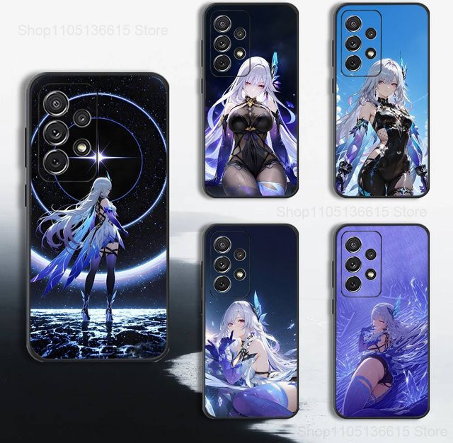 Genshin Impact S-Skirk Silikon Schutzhülle für Samsung Galaxy S-Serie in Schwarz und Multicolour - Bild 1