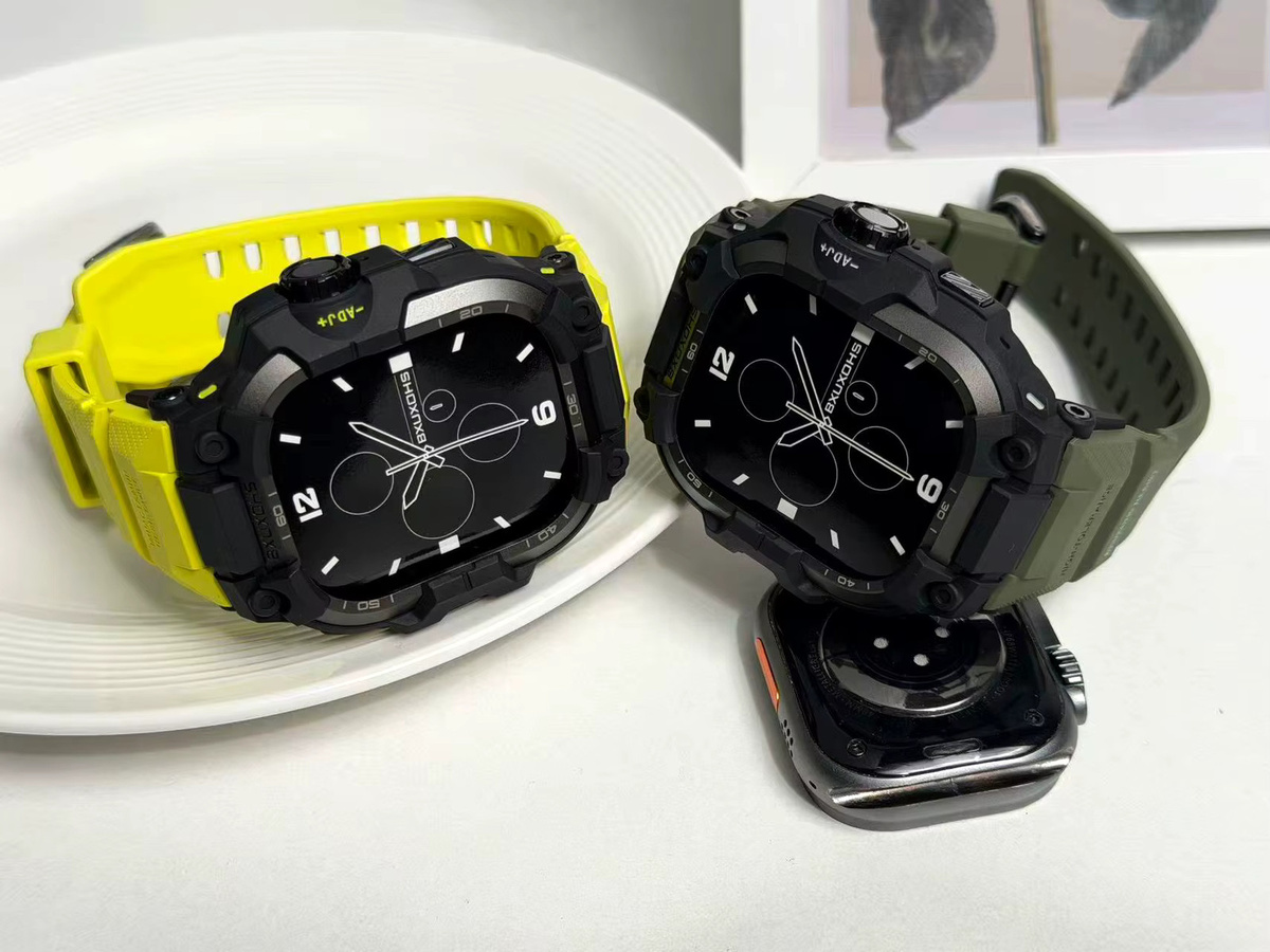 RMUTANE Uhrenarmband Silikon, Schwarz, Unisex - Bild 1