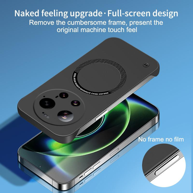 Rahmenlose magnetische Schutzhülle für Xiaomi 17 Ultra 5G mit kabellosem Laden in Schwarz, Blau, Gelb, Orange oder Beige - Bild 1