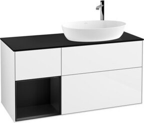 V&B Waschtischunterschrank Finion in Weiß lackiert, Breite: 120 cm, Tiefe: 50,1 cm, Höhe: 50,1 cm - Bild 1