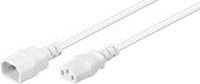 Microconnect Stromkabel Weiß 3 m mit C14- und C13-Koppler PE040630W - Bild 1