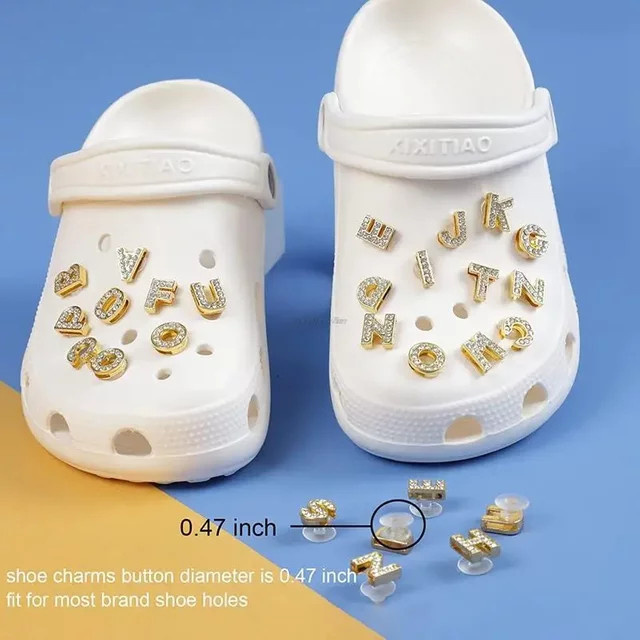 SMATLELF Schuh Charms, A-Z Buchstaben, PVC, Kinder - Bild 1