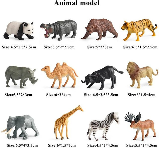 Oenux Wilde Waldtiere Insekt Dinosaurier Figuren ab 3-6 Jahren - Bild 1