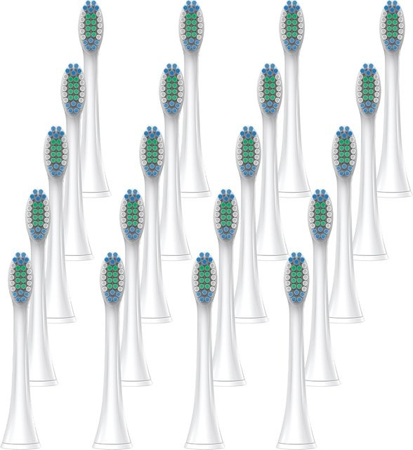 Professionelle Ersatzaufsätze für Philips Sonicare elektrische Zahnbürsten, kompatibel mit den Modellen 4100, 6500 und 7300, Farbe: Weiß - Bild 1