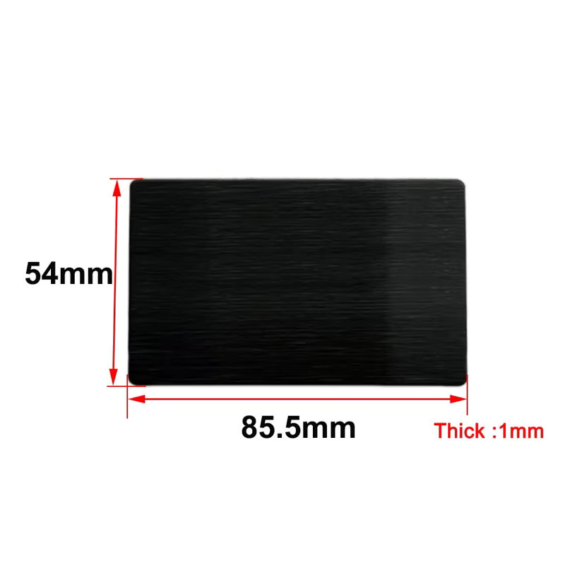 Individuell gravierte Namensschilder und Identifikationsplatten aus Edelstahl 304 in Silber, B/H: 86 x 54 mm - Bild 3