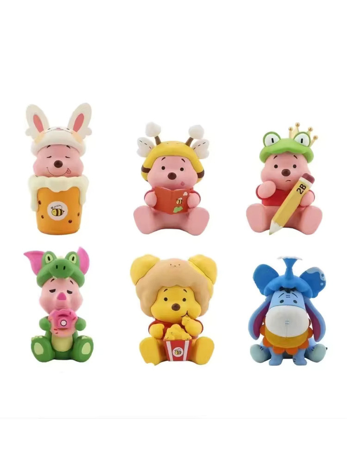 HEROCROSS Gelber Bär Blind Box, Welpen-Honigtopf-Figur, Cartoon-Puppe - Bild 3