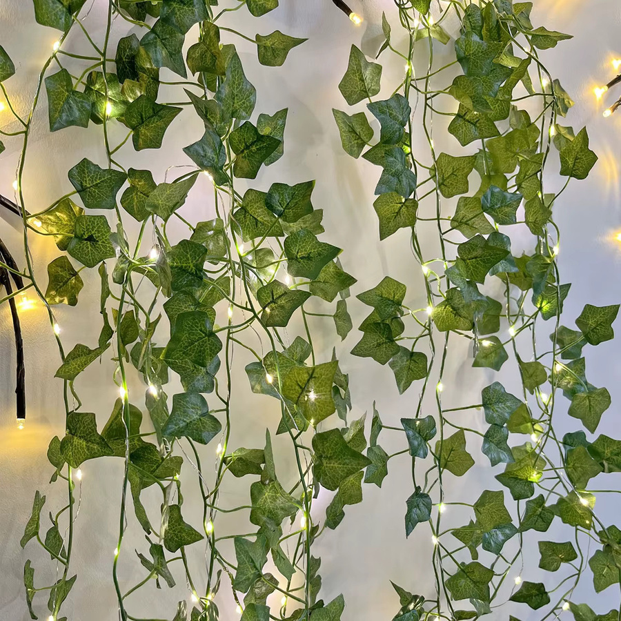 Topdii Batteriebetriebene grüne Lichterkette als Tischvorhang für Hochzeit, Weihnachten und Schlafzimmer - Bild 5
