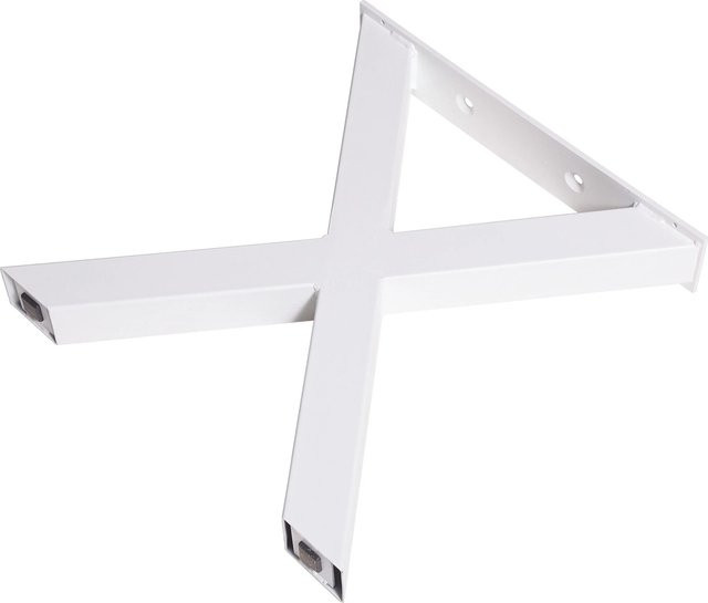Dieda Bankgestell in X-Form aus Stahl in Weiß, Breite: 400 mm, Tiefe: 420 mm - Bild 1