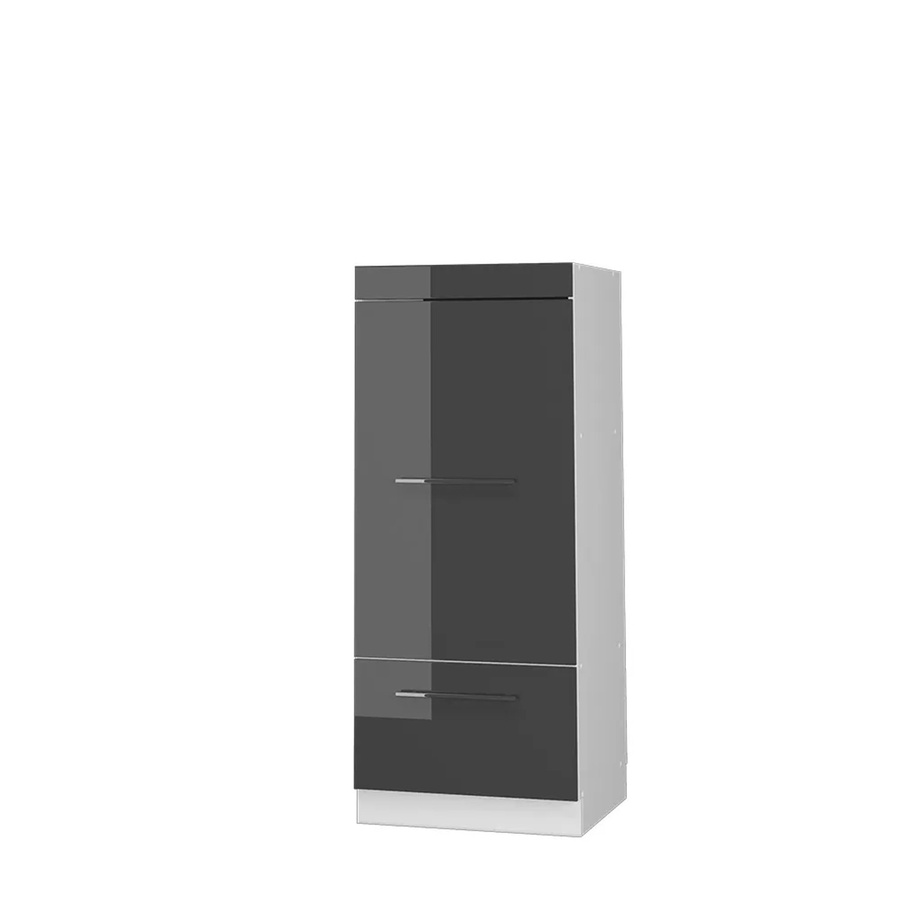 Vicco Mikrowellenschrank Fame-Line Küchenregal in Anthrazit Hochglanz und Weiß, B/T/H: 60 x 55,03 x 153,6 cm - Bild 2
