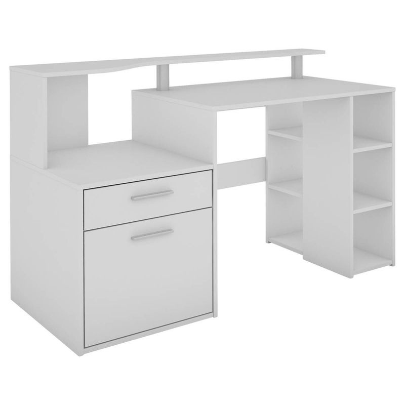 byLIVING Schreibtisch LOUIS in Weiß mit Melaminbeschichtung, B/H/T: 140 x 89 x 55 cm - Bild 3