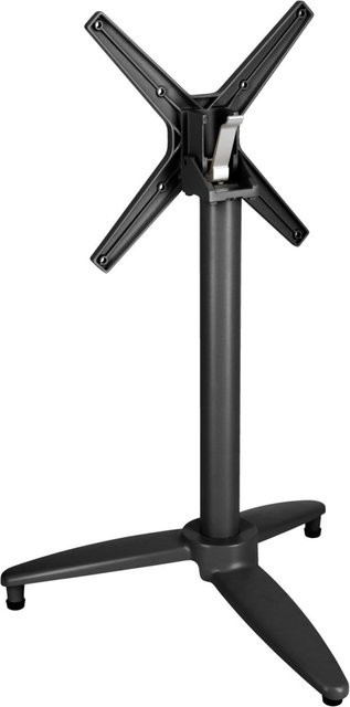 PULSIVA Tischgestell Foldex aus Metall in Schwarz Matt, B/T/H: 58 x 58 x 72 cm - Bild 1