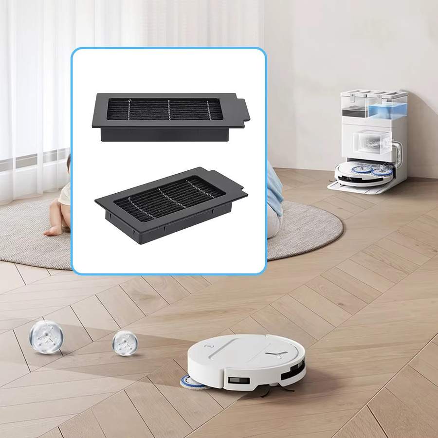 HEPA-Filter für ECOVACS DEEBOT T50 Pro, T50 Omni, T50 Pro Omni und T30C Roboterstaubsauger Ersatzfilter in Schwarz - Bild 2